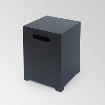 Wellington Round 32" Iron Gas Fire Pit With Tank Holder Dark Gray - Christopher Knight Home 6 Wellington Round 32" Iron Gas Fire Pit With Tank Holder Dark Gray - Christopher Knight Home - Image 4