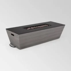 Langton Rectangular 56" Light Weight Concrete Gas Fire Pit With Tank Holder Dark Gray - Christopher Knight Home -Outdoor Living Shop GUEST 4cb2e529 ee2d 4cfc a798 e7755d7d370a