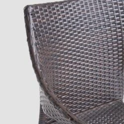 Espanola 9pc Wood And Wicker Dining Set Dark Brown/Multibrown - Christopher Knight Home -Outdoor Living Shop GUEST 4da9b38a 7685 456b a8b3 b7426de439b7