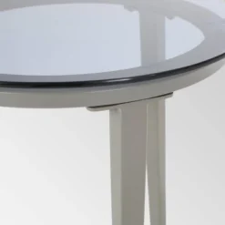 Pebble Iron Modern Side Table - Gray - Christopher Knight Home -Outdoor Living Shop GUEST 4f015c16 eab9 4f9f 8dd7 eb7870658daf