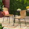Spinnaker Set Of 2 Wicker Boho Dining Chairs - Light Brown - Christopher Knight Home 2 Spinnaker Set Of 2 Wicker Boho Dining Chairs - Light Brown - Christopher Knight Home -Outdoor Living Shop GUEST 4f2f7d64 f7b7 40a7 9262 ca69d0fa329d