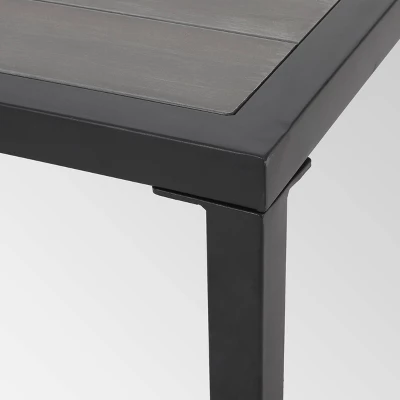 Jax 4pc Faux Wood Chat Set - Gray/ Gray - Christopher Knight Home 8 Jax 4pc Faux Wood Chat Set - Gray/ Gray - Christopher Knight Home - Image 6