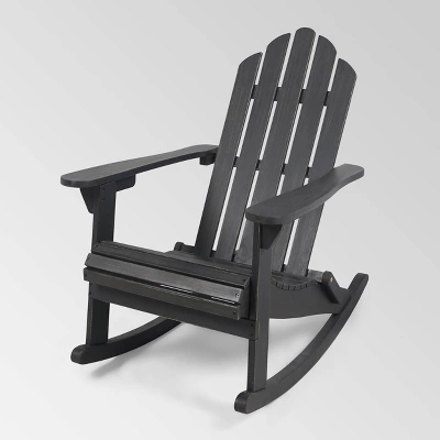Hollywood Acacia Wood Adirondack Rocking Chair - Christopher Knight Home 8 Hollywood Acacia Wood Adirondack Rocking Chair - Christopher Knight Home - Image 6