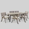 Della-Hermosa 7pc Acacia Wood Dining Set - Gray - Christopher Knight Home -Outdoor Living Shop GUEST 507eb9ef 9980 4c3d b83f 5def9d462fe9