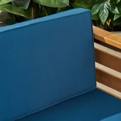 Cambridge 5pc Acacia Wood Sofa Set Teak/Dark Teal- Christopher Knight Home -Outdoor Living Shop GUEST 51a9e67e 8f74 4e01 af5b 7a8b97dc39ab