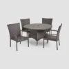 Grant 5pc Wicker Patio Dining Set- Brown - Christopher Knight Home -Outdoor Living Shop GUEST 521347fb 0f07 4cd0 a691 363e2871c956
