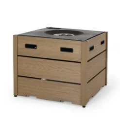 Archie Outdoor Square Fire Pit - Brown - Christopher Knight Home -Outdoor Living Shop GUEST 526a8cae 1f36 4df1 93c8 d43ae344b186