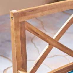 Juniper 7pc Acacia Wood Dining Set - Teak/Blue - Christopher Knight Home -Outdoor Living Shop GUEST 55d3523a e49e 44c0 a2c5 773cadc56322