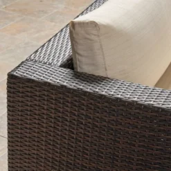 Santa Rosa 10pc Wicker Sectional Sofa Set - Brown/Beige - Christopher Knight Home -Outdoor Living Shop GUEST 56d2f2b1 2c1b 4db7 951d b22d2640bcc0