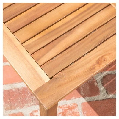 Perla 6pc Acacia Wood Patio Chat Set W/ Water Resistant Cushions - Cream - Christopher Knight Home 5 Perla 6pc Acacia Wood Patio Chat Set W/ Water Resistant Cushions - Cream - Christopher Knight Home - Image 3