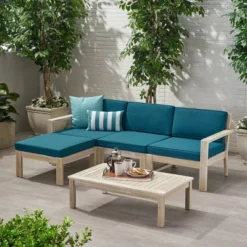5pc Santa Ana Acacia Wood Patio Sofa Sectional Set - Christopher Knight Home 17 5pc Santa Ana Acacia Wood Patio Sofa Sectional Set - Christopher Knight Home -Outdoor Living Shop GUEST 58d0cfa4 cac0 4bbd b62c 697b16c21136