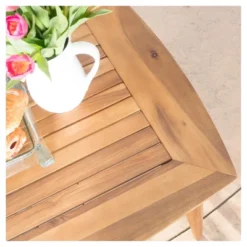 Sunqueen Rectangle Acacia Wood Dining Table - Teak Finish - Christopher Knight Home -Outdoor Living Shop GUEST 58ee7236 9b9b 44b9 9127 604a98c1a1d0