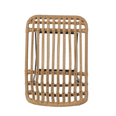 Sawtelle 7pc Outdoor 6 Seater Wicker Dining Set - Teak/Light Brown - Christopher Knight Home 8 Sawtelle 7pc Outdoor 6 Seater Wicker Dining Set - Teak/Light Brown - Christopher Knight Home - Image 6