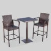 Lala 3pc Square Wicker Patio Bar Set - Brown - Christopher Knight Home -Outdoor Living Shop GUEST 5a6dfbe6 8f8c 432b 855a b8e715c06977