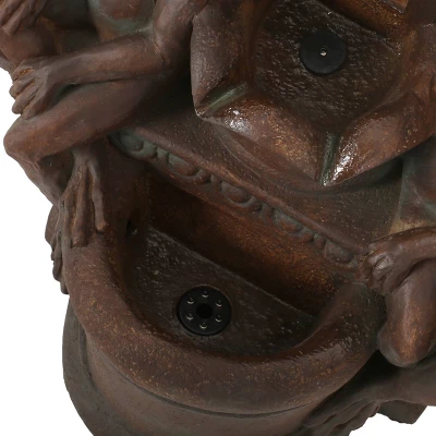 37.25" Los Sapos Faux Stone Fountain - Christopher Knight Home 7 37.25" Los Sapos Faux Stone Fountain - Christopher Knight Home - Image 5