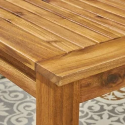 Nestor Acacia Wood Rectangle Expandable Dining Table - Natural - Christopher Knight Home -Outdoor Living Shop GUEST 5bb86bc1 82b0 4cd2 86fa ea4400a4afbb 3