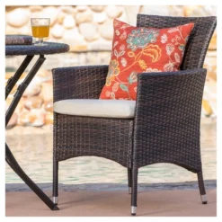 Malaga 3pc All-Weather Wicker Patio Bistro Set - Brown - Christopher Knight Home 7 Malaga 3pc All-Weather Wicker Patio Bistro Set - Brown - Christopher Knight Home -Outdoor Living Shop GUEST 5bd51b71 a9a6 4a24 b27f 1c6abe1770b8