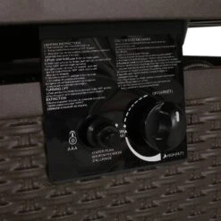 Baton Outdoor 40000 BTU Iron Square Fire Pit Dark Brown/Brown - Christopher Knight Home