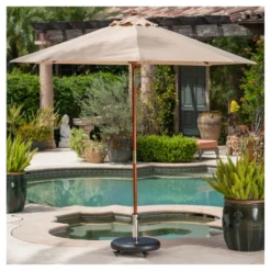 Hayward 88lbs Round Umbrella Base With Wheels - Black - Christopher Knight Home -Outdoor Living Shop GUEST 5e67ae7b 41fd 4982 95b2 dcfcc507c729