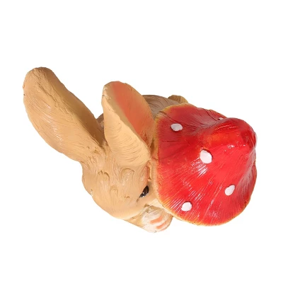 24" Concrete Hogeland Outdoor Rabbit Garden Statue - White And Brown - Christopher Knight Home 8 24" Concrete Hogeland Outdoor Rabbit Garden Statue - White And Brown - Christopher Knight Home - Image 6