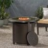 Ontario Outdoor Round Aluminum Fire Pit Hammered Bronze - Christopher Knight Home -Outdoor Living Shop GUEST 6194d206 f767 4af0 9159 1cffad00fc69