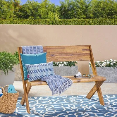 Eaglewood Acacia Wood Bench - Teak - Christopher Knight Home 3 Eaglewood Acacia Wood Bench - Teak - Christopher Knight Home
