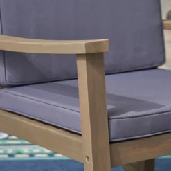 Candel Acacia Wood Patio Rocking Chair Gray/Dark Gray - Christopher Knight Home -Outdoor Living Shop GUEST 61bab4fe ceff 437e 93f8 3df68dec7f73