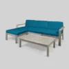 5pc Santa Ana Acacia Wood Patio Sofa Sectional Set - Christopher Knight Home -Outdoor Living Shop GUEST 62271c6d 683a 4242 b9f3 0edbbf374c01