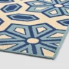 8' X 11' Tegan Geometric Outdoor Rug Ivory/Blue - Christopher Knight Home -Outdoor Living Shop GUEST 63eca5c0 3295 4161 87c1 597756f4f7de