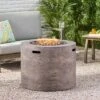 Senoia Outdoor Round Fire Pit - Brown - Christopher Knight Home -Outdoor Living Shop GUEST 63fcfcf0 1e18 4844 a0aa 06cad27c7699