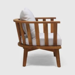 Barton 2pc Acacia Wood Club Chair & Table Set - Teak/White - Christopher Knight Home 11 Barton 2pc Acacia Wood Club Chair & Table Set - Teak/White - Christopher Knight Home -Outdoor Living Shop GUEST 6494511e 5c24 4b59 a4ff 149146f2949c