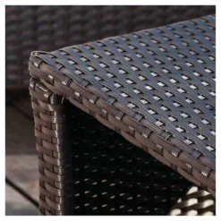 Santa Lucia 4pc PE Wicker Patio Conversation Set - Brown - Christopher Knight Home -Outdoor Living Shop GUEST 65908aeb 8d82 4eaf 90c8 786948613d61