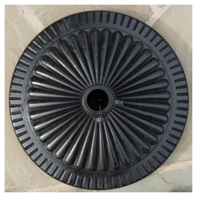 Syros Round Resin And Steel Umbrella Base - Black - Christopher Knight Home 3 Syros Round Resin And Steel Umbrella Base - Black - Christopher Knight Home - Image 2