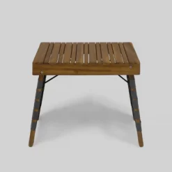 Huntsville Acacia Wood Foldable Side Table - Brown Patina/Gray - Christopher Knight Home -Outdoor Living Shop GUEST 66b1e713 7039 4d76 b517 3acd4493f374