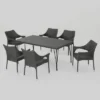 Colt 7pc Wicker Dining Set - Gray - Christopher Knight Home -Outdoor Living Shop GUEST 6b048a72 8abf 4346 82e7 b93c58f5057d