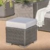 Santa Rosa Wicker Outdoor Patio Ottoman Seat - Gray/Silver - Christopher Knight Home -Outdoor Living Shop GUEST 6b5561f2 0fd5 4fe7 b97b b94bd415f322