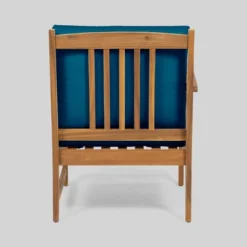 6pc Carolina Acacia Wood Sofa Sectional Set Blue - Christopher Knight Home -Outdoor Living Shop GUEST 6bf19581 f6c6 4145 9409 4eb2a1797054