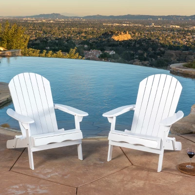 Hayle 2pk Wood Reclining Adirondack Chair With Footrest - Christopher Knight Home 3 Hayle 2pk Wood Reclining Adirondack Chair With Footrest - Christopher Knight Home
