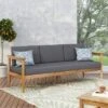 Magnolia Patio Acacia Wood 3 Seater Sofa - Teak/Dark Gray - Christopher Knight Home -Outdoor Living Shop GUEST 6cb76c1b 9788 4a68 9994 c4cb1a2a7cdd