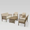 Carolina 5pc Acacia Wood Sofa Set - Gray/Cream - Christopher Knight Home 1 Carolina 5pc Acacia Wood Sofa Set - Gray/Cream - Christopher Knight Home -Outdoor Living Shop GUEST 6cc08153 e36f 4a2b 809c 3512d8a2bab5