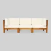 Oana 3pc Acacia Wood Patio Modular Sofa - Teak/Beige - Christopher Knight Home 1 Oana 3pc Acacia Wood Patio Modular Sofa - Teak/Beige - Christopher Knight Home -Outdoor Living Shop GUEST 6d42d398 c5b5 4933 a86b f03fb688571f