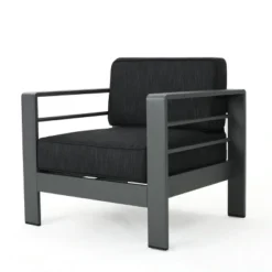 Cape Coral 3pc Aluminum Chat Set - Gray/Dark Gray - Christopher Knight Home 7 Cape Coral 3pc Aluminum Chat Set - Gray/Dark Gray - Christopher Knight Home -Outdoor Living Shop GUEST 6d94db66 5e3a 4c3c 9a43 1fc34c2b3a9e