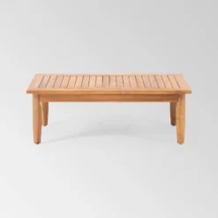 Aston 4pc Acacia Wood Mid-Century Modern Chat Set - Teak/Cream - Christopher Knight Home -Outdoor Living Shop GUEST 6ed29926 10cf 463d 82b5 b6e92fa8881a