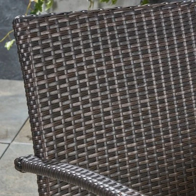 Elmar 7pc Wood & Wicker Expandable Dining Set - Natural/Brown/Cream - Christopher Knight Home 4 Elmar 7pc Wood & Wicker Expandable Dining Set - Natural/Brown/Cream - Christopher Knight Home - Image 2