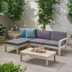 5pc Santa Ana Acacia Wood Patio Sofa Sectional Set - Christopher Knight Home 18 5pc Santa Ana Acacia Wood Patio Sofa Sectional Set - Christopher Knight Home -Outdoor Living Shop GUEST 700b08e3 ffac 451a 8c20 404bd4a62923
