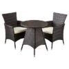 Melissa 3-piece Wicker Patio Bistro Set With Cushions - Brown - Christopher Knight Home -Outdoor Living Shop GUEST 717b1065 df4c 4cbb bede 08a42b0597c1