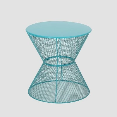 Nevada Iron Modern Side Table - Matte Teal - Christopher Knight Home 8 Nevada Iron Modern Side Table - Matte Teal - Christopher Knight Home - Image 6