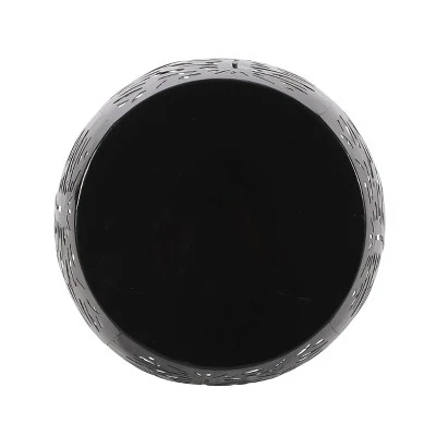 Satterlee Outdoor Round Iron Side Table Black - Christopher Knight Home 5 Satterlee Outdoor Round Iron Side Table Black - Christopher Knight Home - Image 3