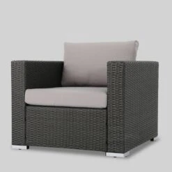 Santa Rosa 9pc Wicker Patio Sectional Sofa Set - Gray/Silver - Christopher Knight Home 11 Santa Rosa 9pc Wicker Patio Sectional Sofa Set - Gray/Silver - Christopher Knight Home -Outdoor Living Shop GUEST 74c550bd 012c 4543 ab44 7890c7f46af4