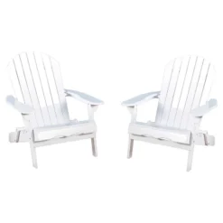 Hanlee Set Of 2 Folding Wood Adirondack Chair - Christopher Knight Home -Outdoor Living Shop GUEST 75bad84a b239 41a9 ad63 a7cfa080e531